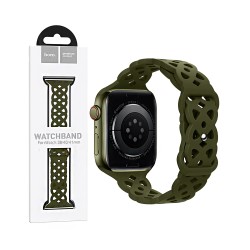 Bracelete Oca de Silicona para iWatch WA09 (38/40/41mm) Verde Oliva Bracelete Oca de Silicona para iWatch WA09 (38/40/41mm) Verde Oliva